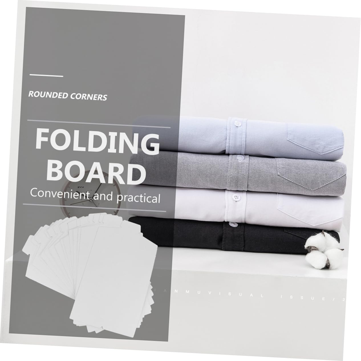 OFFSCH 25pcs Cardboard Shirt Inserts T-Shirt Folding Board for Clothes Storage Sturdy Paper Folder for Laundry Folding