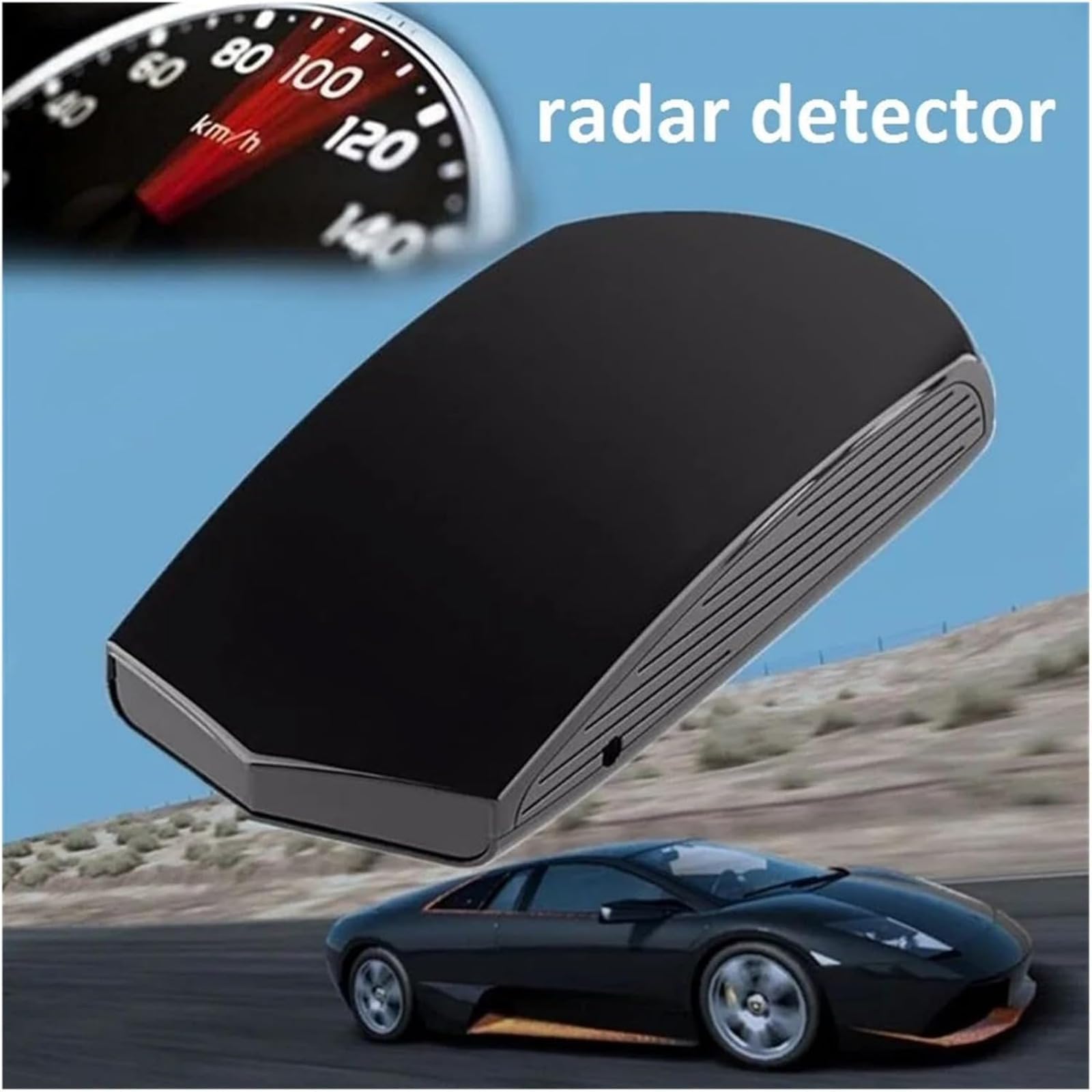 Medidor de velocidad de radar de coche 12v, alerta de voz en tiempo real, banda kx ka, adecuado para todos los coches