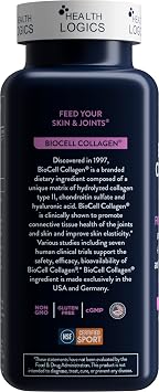 Health Logics BioCell Collagen Joint and Skin Care 120 Capsules