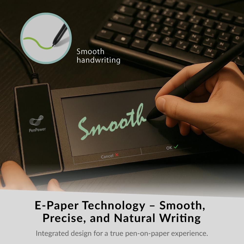 PenPower ePaper SignPad - Firma electrónica en MS Word, PDF, JPG y PNG con marca de tiempo