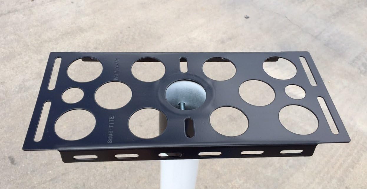 SHUR-TITE | 14GA Steel | Mailbox Bracket | for 2-3/8 Round Post