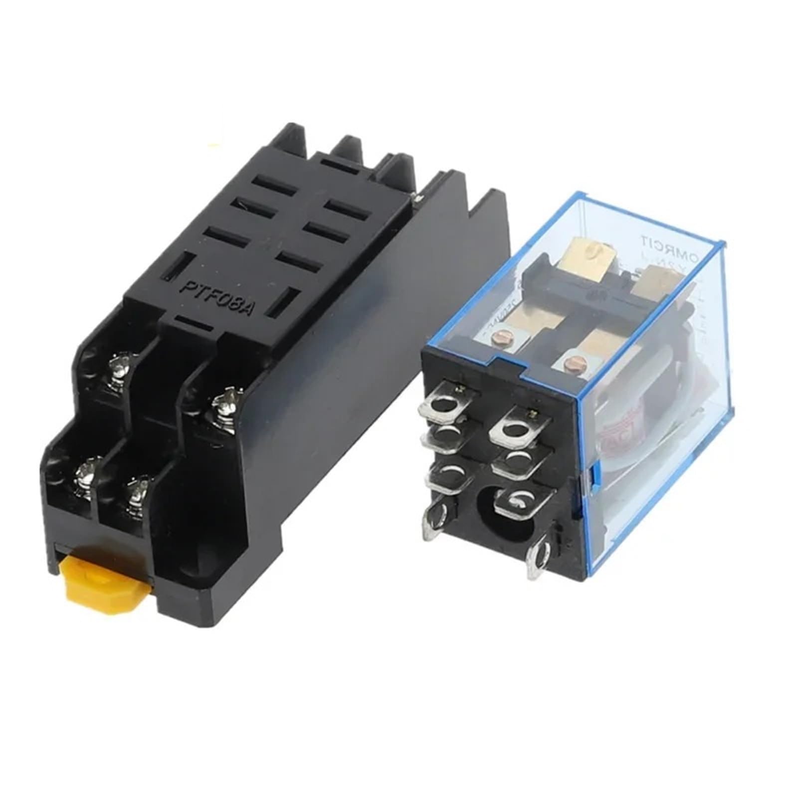 Relé de potencia de bobina de 8 pines, 220/240 V CA, 10 A, LY2NJ, HH62P, HHC68A-2Z, con base de zócalo(AC 110V)