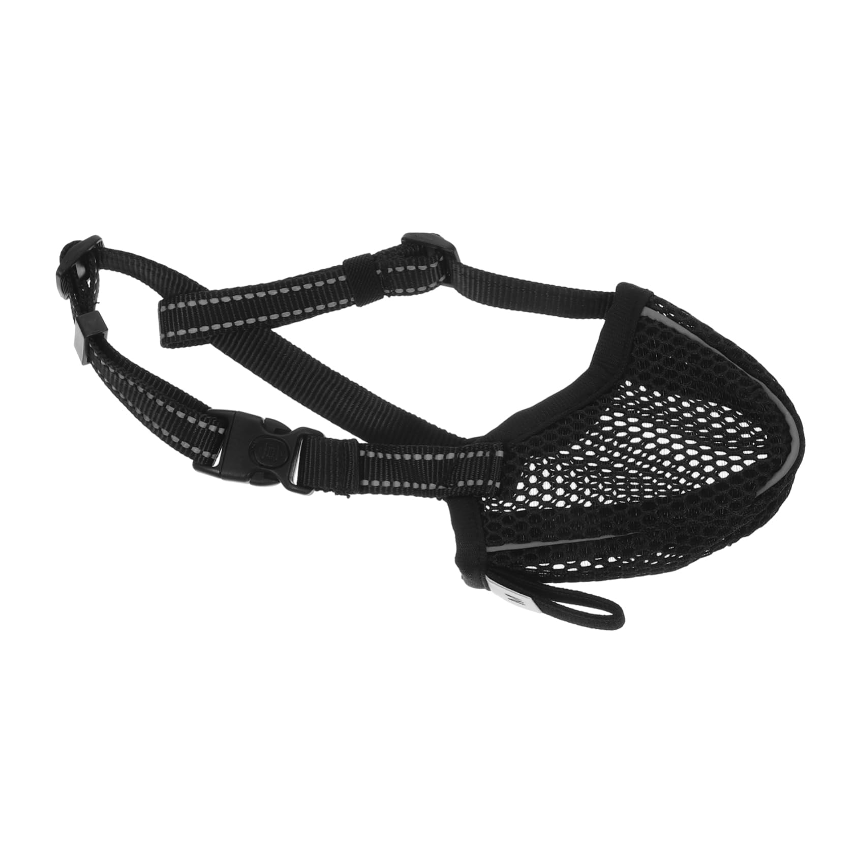 Happyyami Large Dog Muzzle Breathable Soft Mesh Adjustable Pet Mouth Cover for Biting Licking and Scavenging Comfortable Design for Easy Application and Fit for Large Breeds
