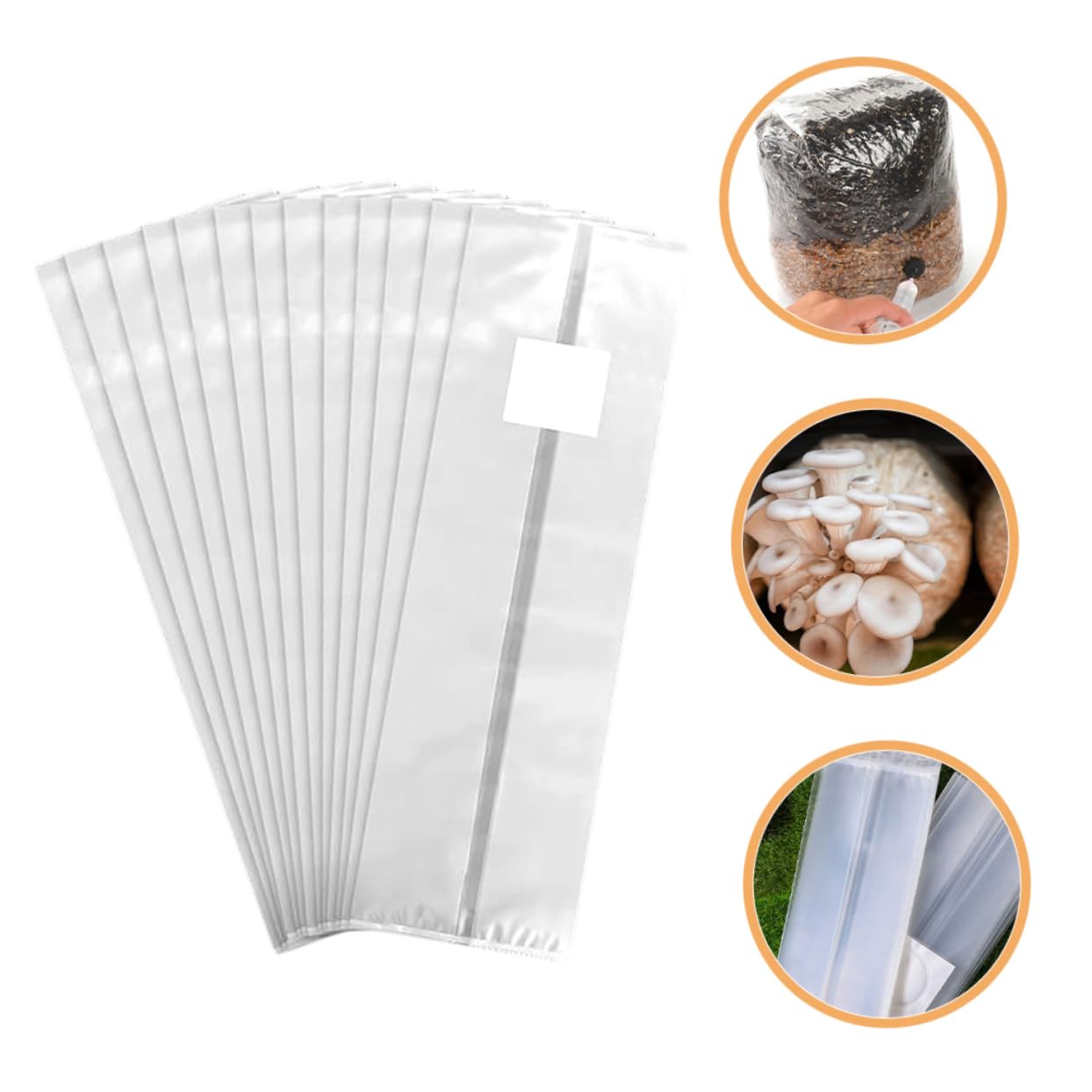 Mipcase Kit De Culture De Champignons D'intérieur 50 Pièces De Culture De Champignons Membrane Respirante 12 X 20 X 50 Cm De Place Convivial pour Les Débutants