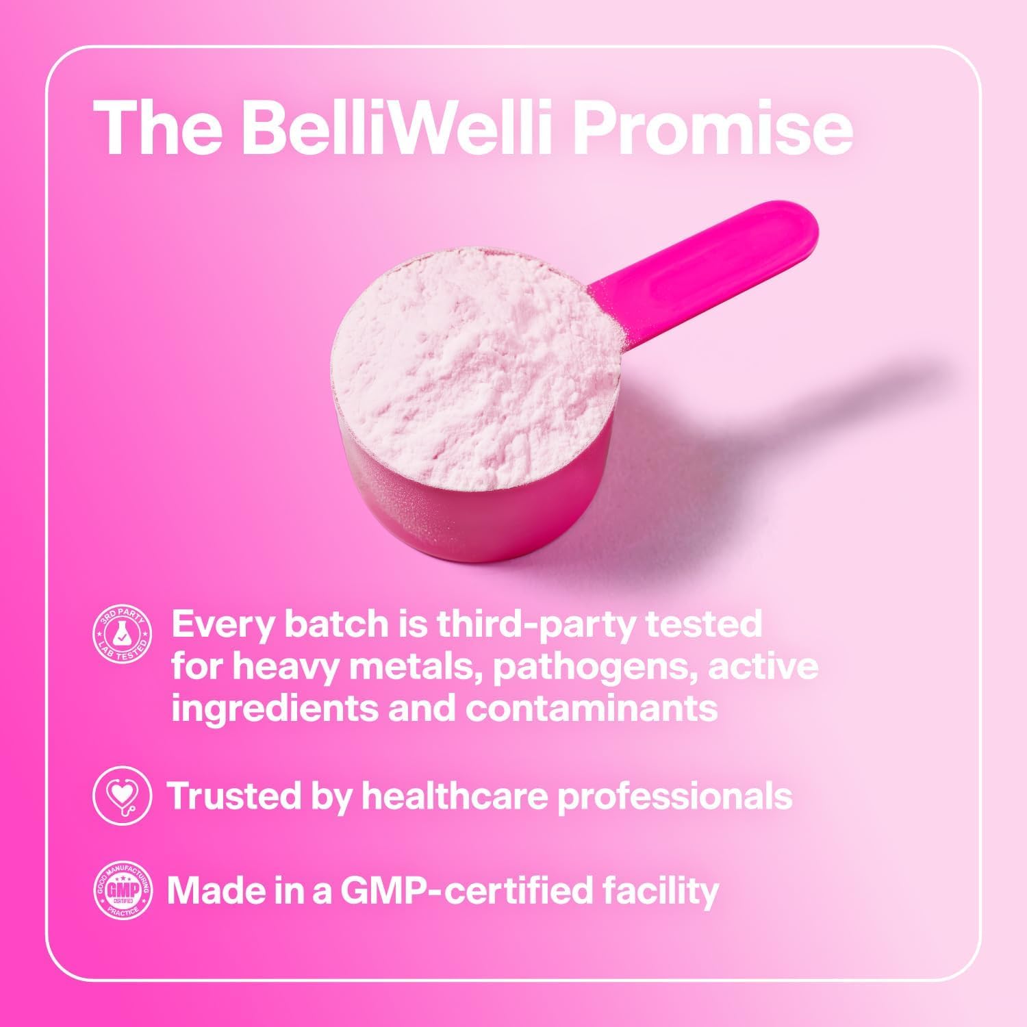 Belli Welli Fiber Supplement Powder with Prebiotics for Digestive Health and GLP-1 Support, Soluble Fiber for Gut Health & Debloat, Keto, Gluten Free, 30 Servings (1 Pack) Strawberry Lemonade — Amazon image 4