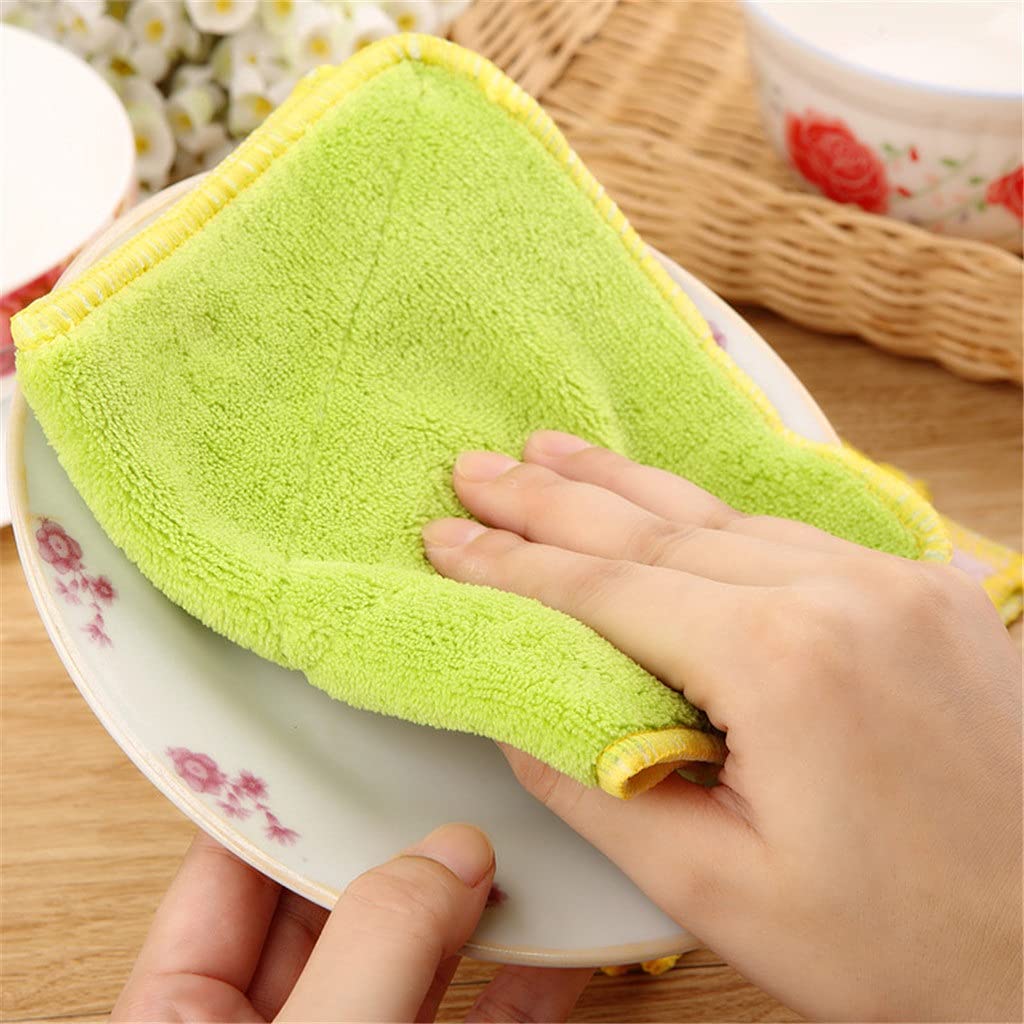 Bad Handtuch Küche Reinigung Wischen Mikrofaser Tuch Faser Küche Sauber Gericht Doppelseitige Saug Wasser Dicken Reinigungs Handtuch