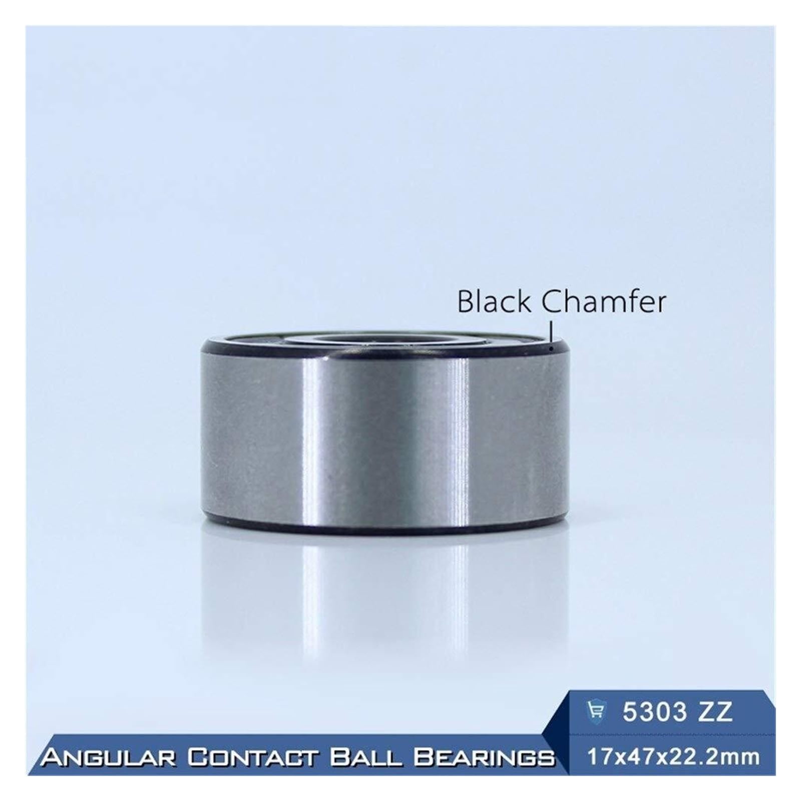 Aspectos, 5303 ZZ Rodamiento 17x47x22,2 mm (1 PC) Rodamientos de bolas contacto angular axiales doble hilera 5303ZZ 3303 3056303