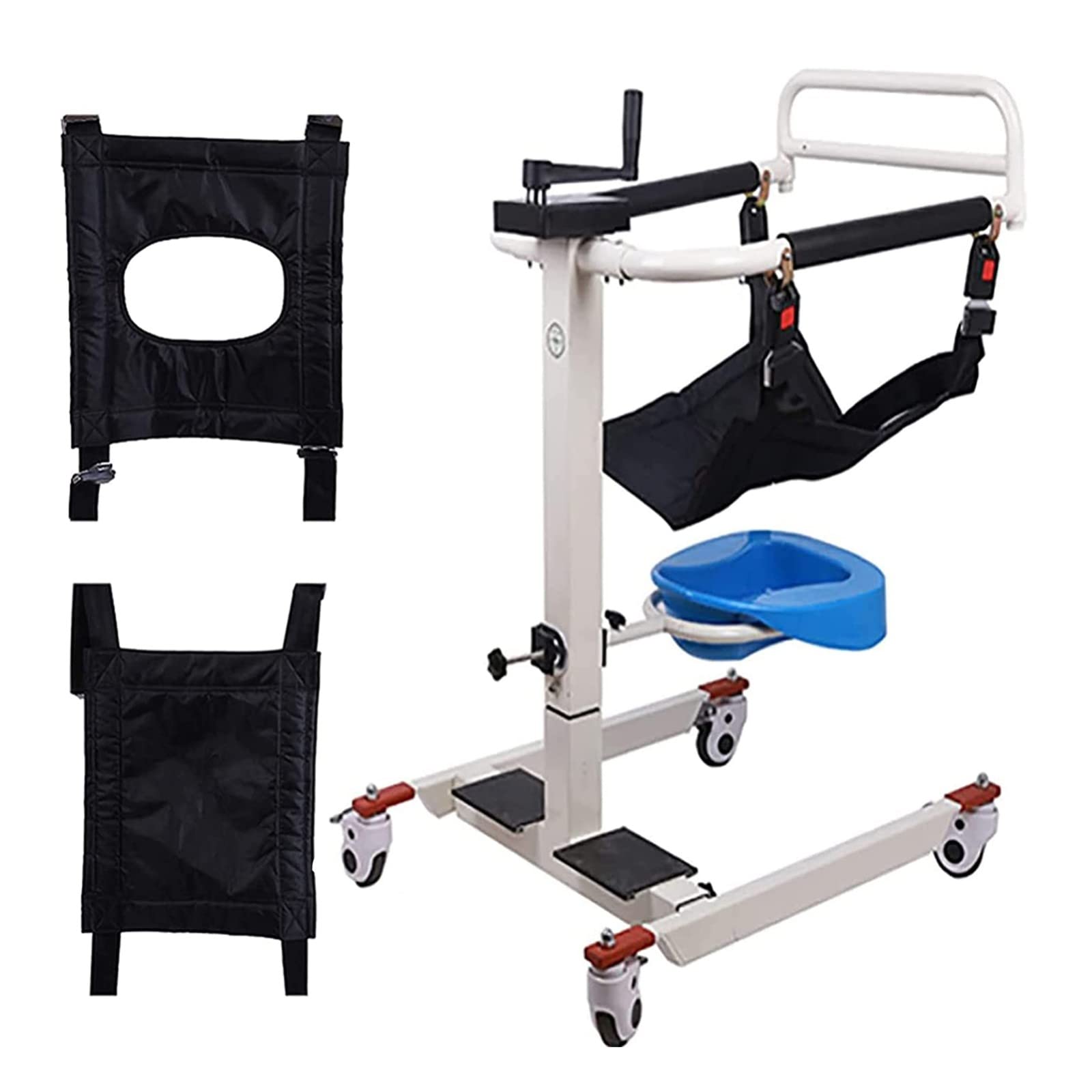 Buy Patient Lift 4 in 1 Bedside Commode Chair,Bathroom Wheelchairs,Multifunctional Steel Older