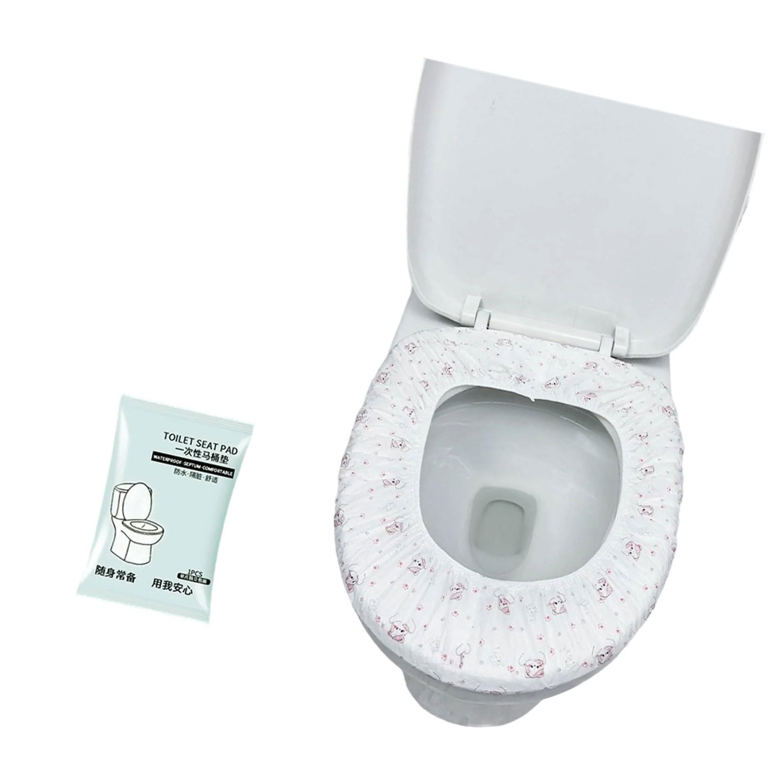 Woedpez Of 100 Thickened Single Uses Toilet Seat Covers for Enhances Hygiene in Public Restrooms and Emergencies Home Use Hygienic Toilet Seat Covers