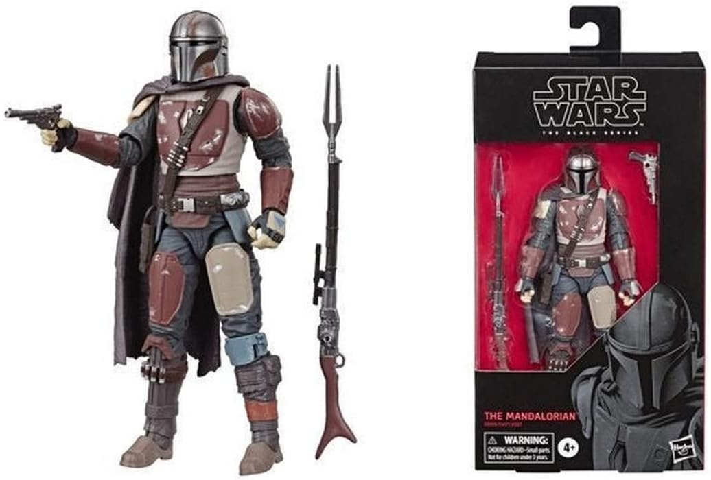 Star Wars The Black Series The Mandalorian Toy 6 Inch Scale Collectible Action Figure, Toys for Kids Ages 4 and Up