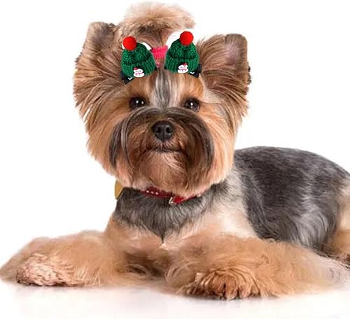 Miniatura 7 de 10 pinzas para el pelo para perros, accesorios de Navidad para mascotas, horquilla para el pelo de Navidad para mascotas, accesorios para el cabello