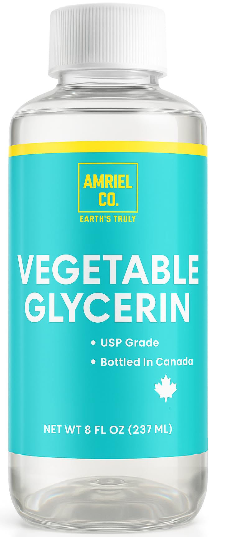 Vegetable Glycerin (8oz)| USP Food Grade and Kosher| Non- Irritating and Non-Toxic | Pure, Colorless, and Odorless| Great Base for Cosmetic DIY Including Soap, Lotions, Shampoo, and More| Amriel Co.