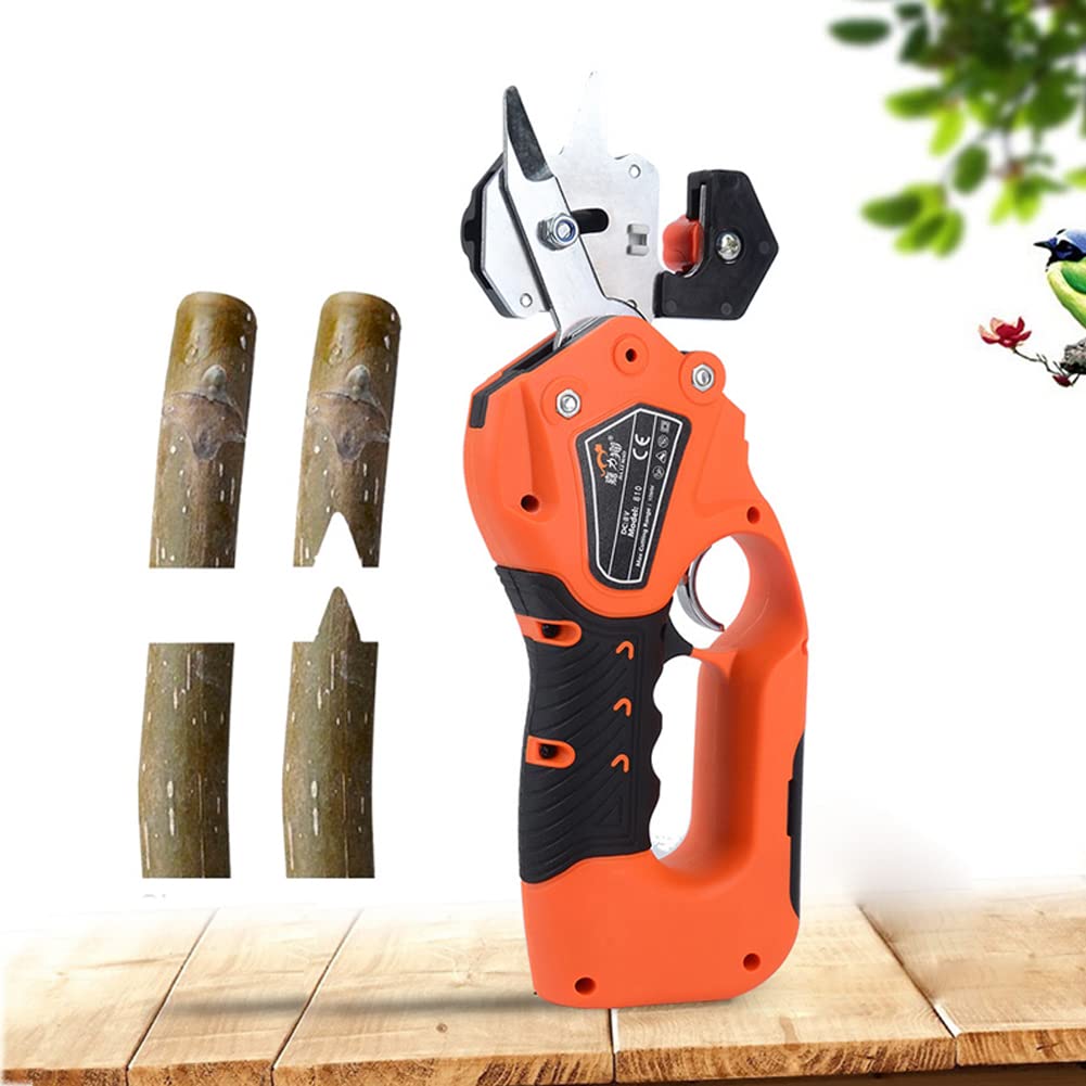 Tijeras de podar eléctricas para injertos, pantalla LCD, tijeras de podar para injertos de plántulas de árboles frutales, herramienta de jardinería, podadora de cuchillos para injertos, adecuada para