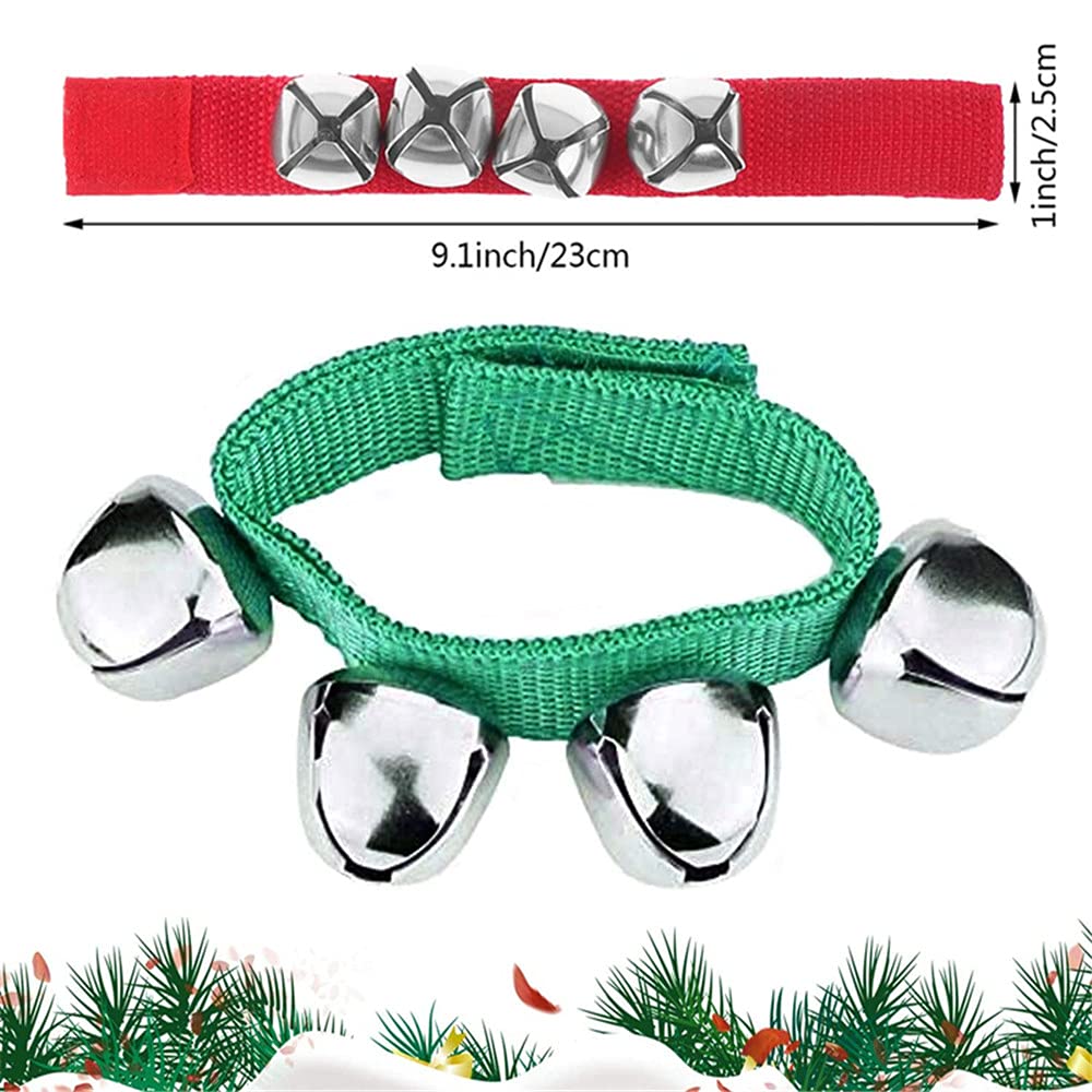 Braccialetti Natalizi Con Campanelle - 24 Pezzi Rosso/verde Regolabili Per Bambini E Feste
