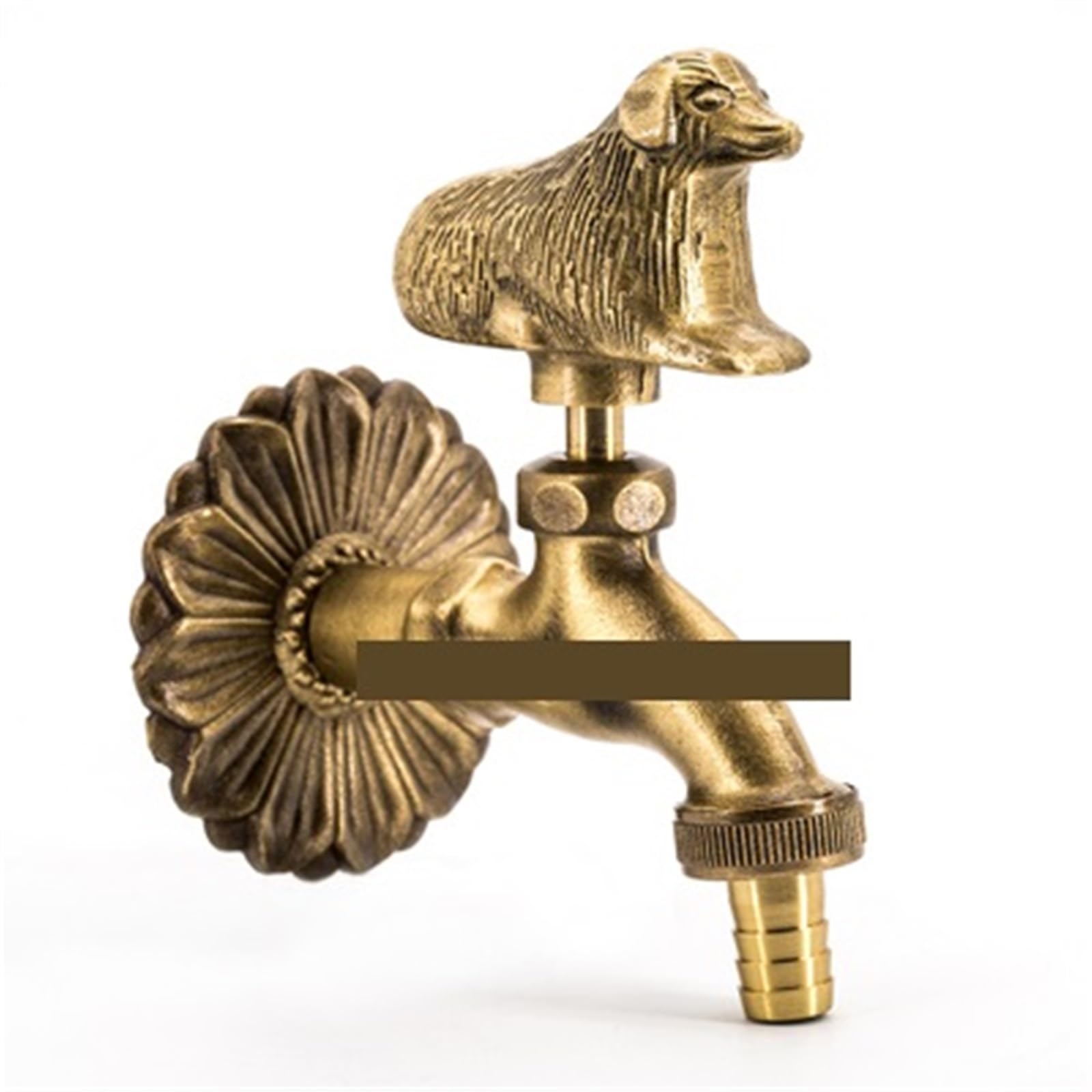 Outside Tap Outdoor Garden Faucet Shape Bibcock with Antique Brass Tap for Washing Mop/Garden Watering(TYPE88)