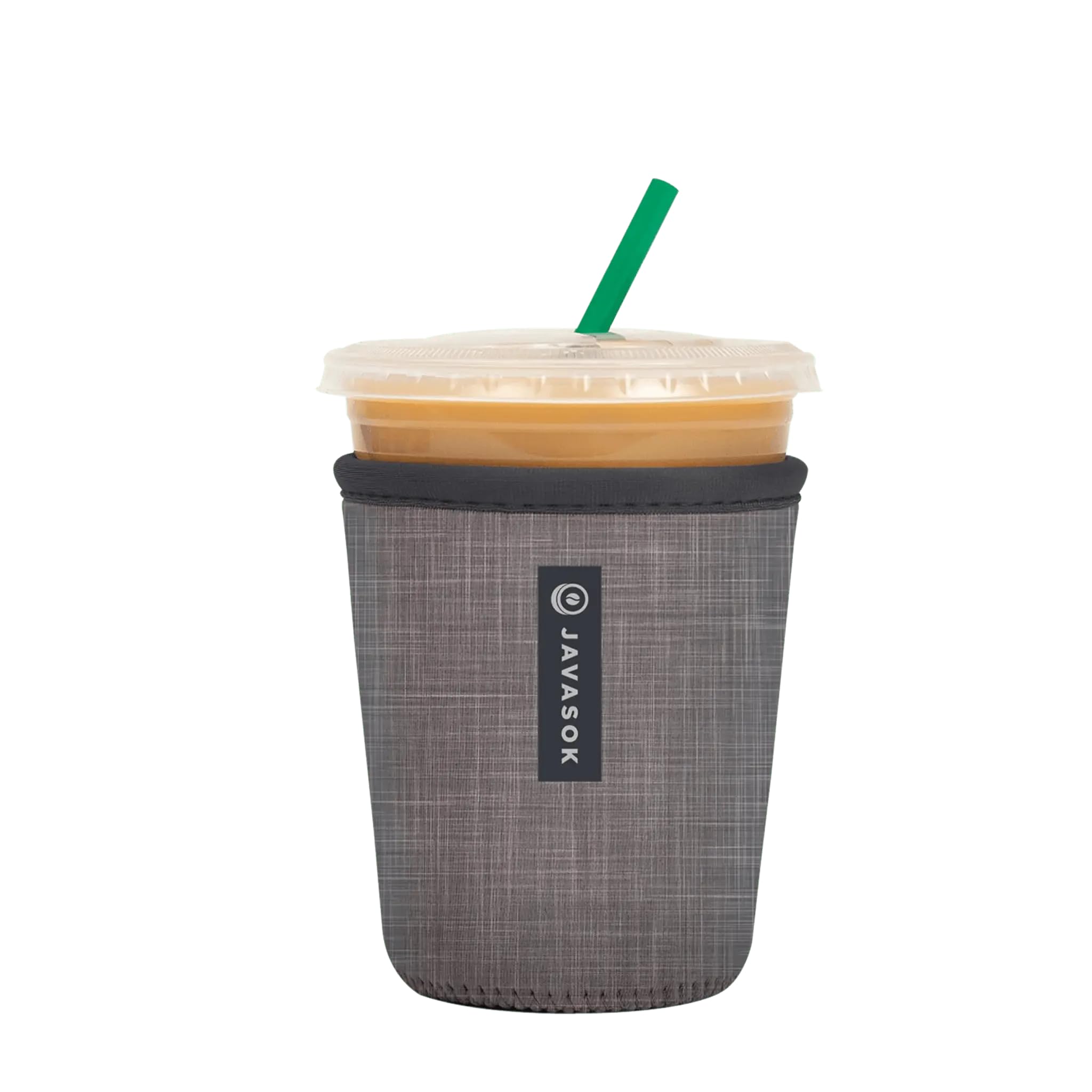 Sok It JavaSok Iced Coffee &amp; Cold Soda Insulated Neoprene Cup Sleeve (Anthracite, Small: 16-20oz)