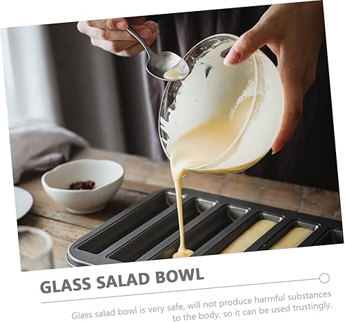 Miniatura 9 de Luxshiny Tazón de mezcla de vidrio de 2 piezas con boquilla, cuenco de salsa de vidrio pequeños cuencos para hornear para cocina restaurante