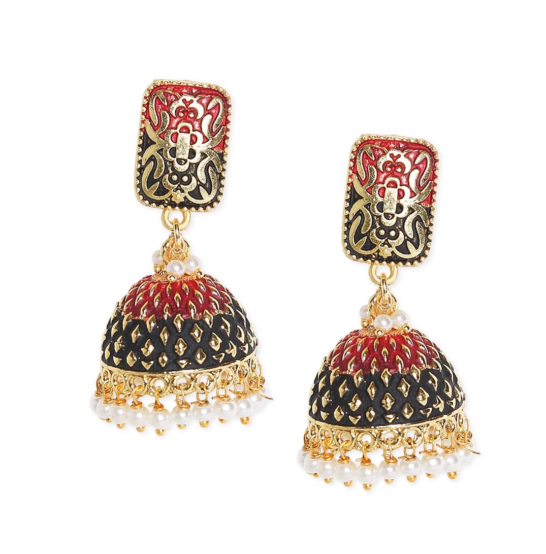 See full amazon price history chart for OOMPH Jewellery Red & Green Meenakari Enamel with Pearls Ethnic Jhumka/Jhumki Earrings for Women & Girls OOMPH Jewellery Red & Green Meenakari Enamel with Pearls Ethnic Jhumka/Jhumki Earrings for Women & Girls (B08N12DPVX) Amazon Price History, Amazon Price Tracker