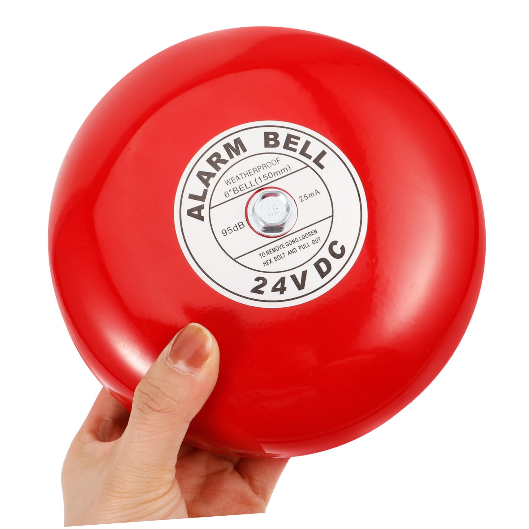 Alarma de Incendio Eléctrica de 24 V para Uso Industrial Timbre de Alarma en Hierro Rojo y Fácil Instalación para Elevadores y Seguridad