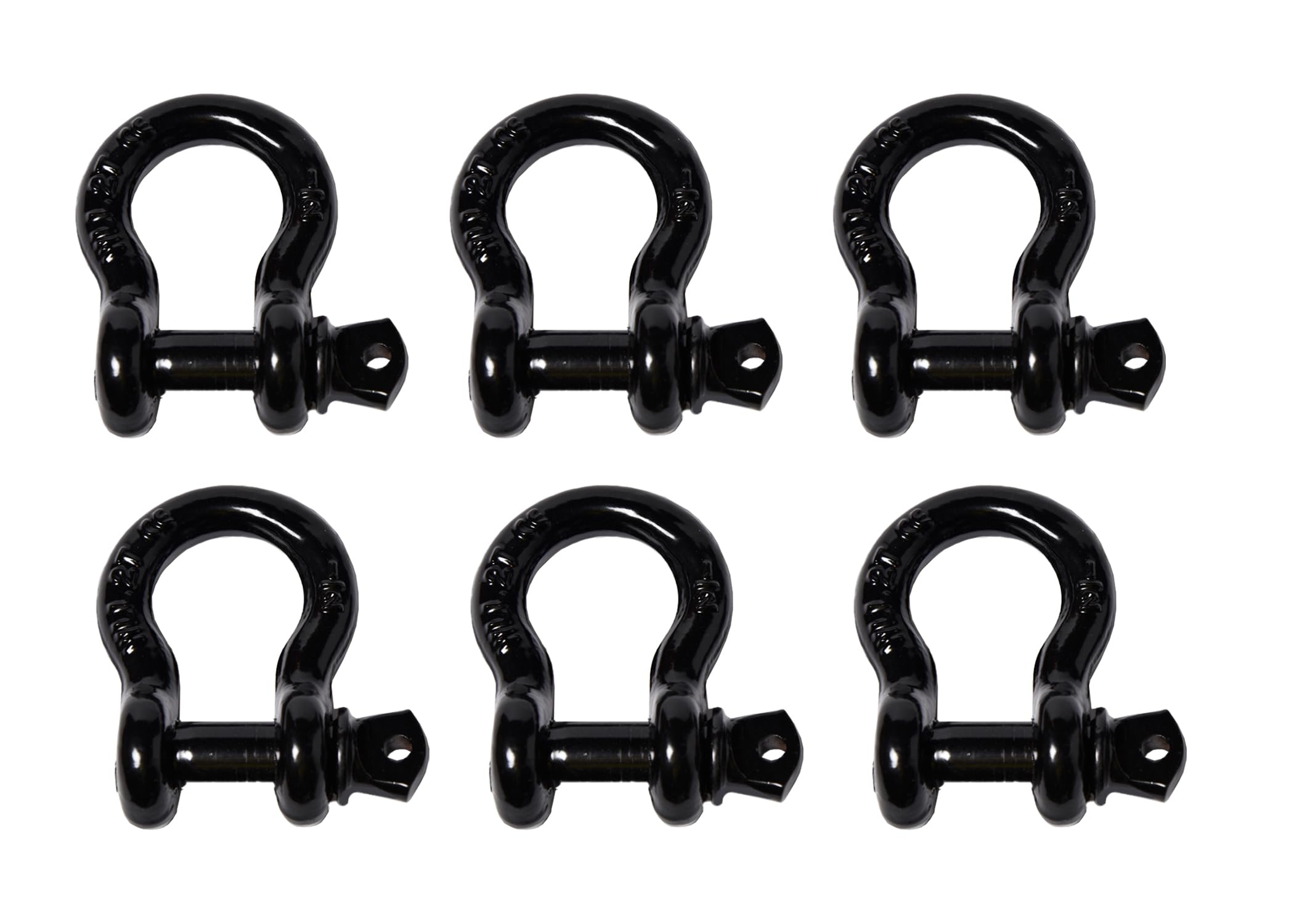 6 Pack Black Rigging 1/2