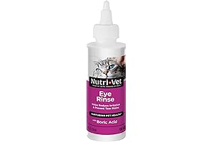 Nutri-Vet Eye Rinse: Soothe Cat Eye Infections and Banish Tear Stains!