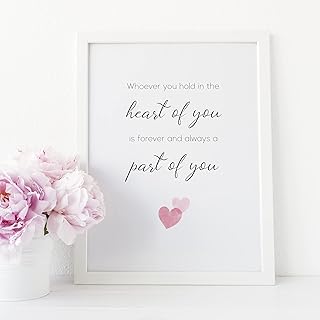 Whoever you hold in the heart of you | Sympathy Gift | Condolences | Sorry For Your Loss | UNFRAMED