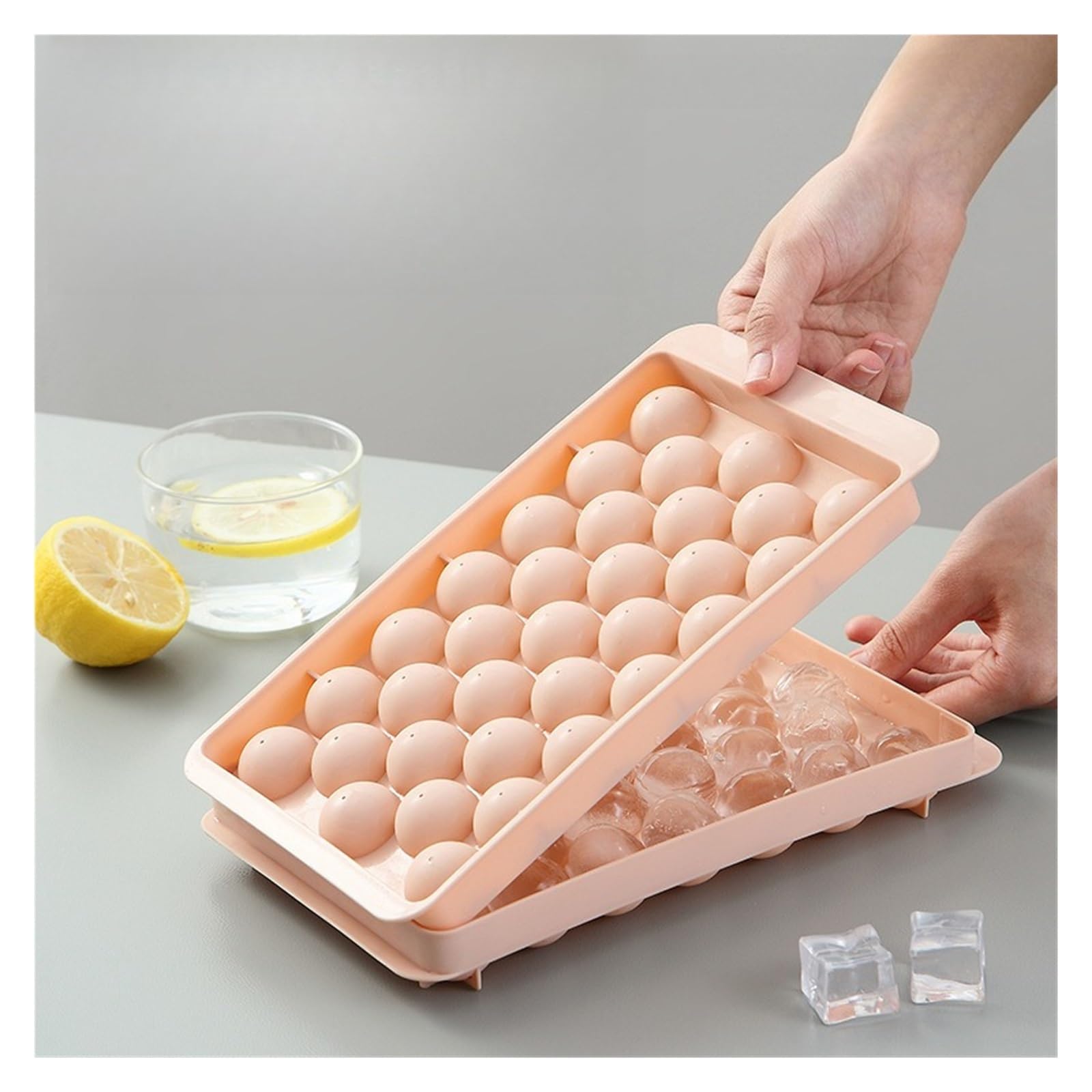 Vassoio for stampi for palline di ghiaccio in PP da 33 griglie