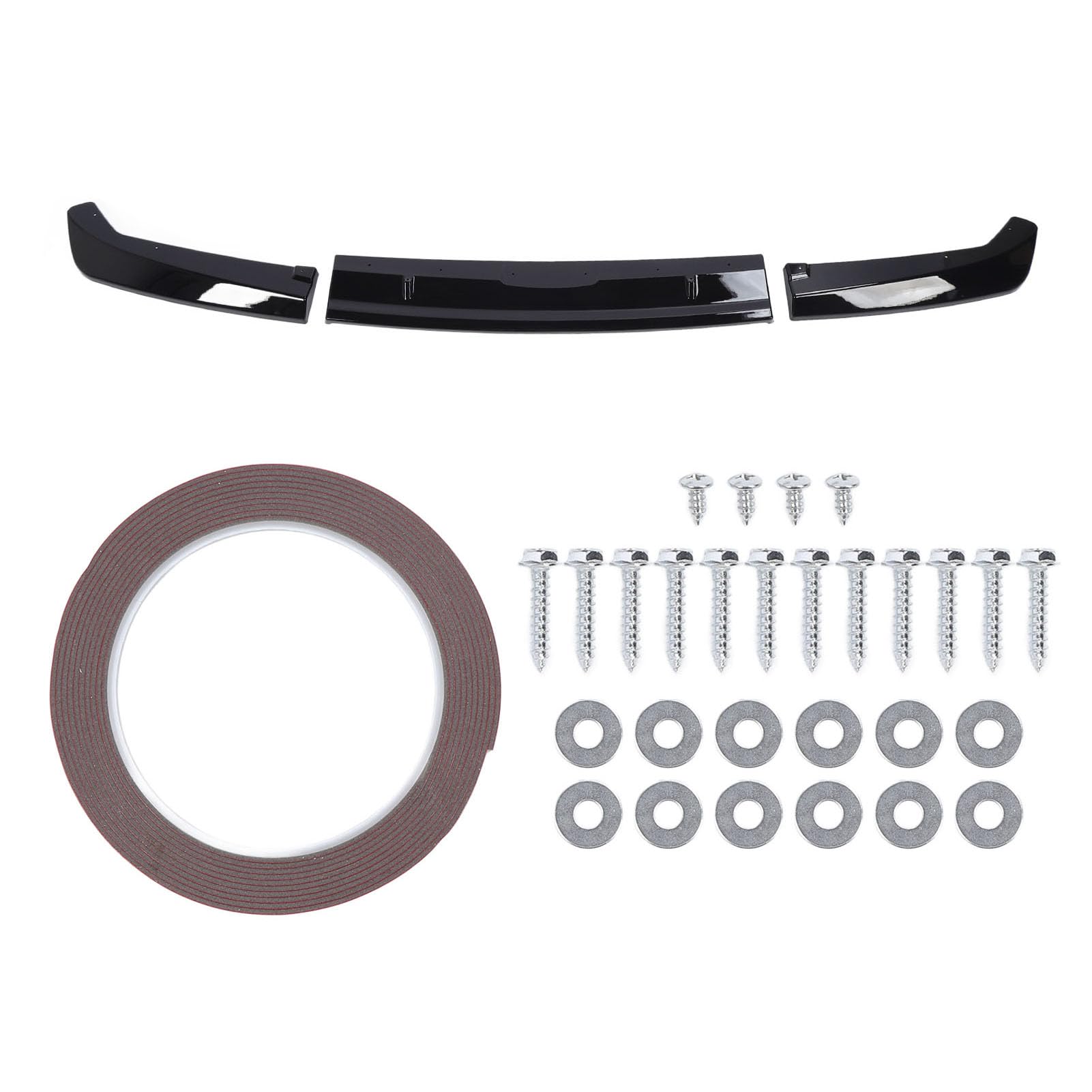 CHICIRIS Glossy Black 3 Pcs Rear Bumper Lip Splitter Kit for VB 2022