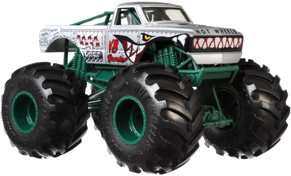 Buy Hot Wheels Monster Trucks 1:24 V8 Bomber Vehicle Online at