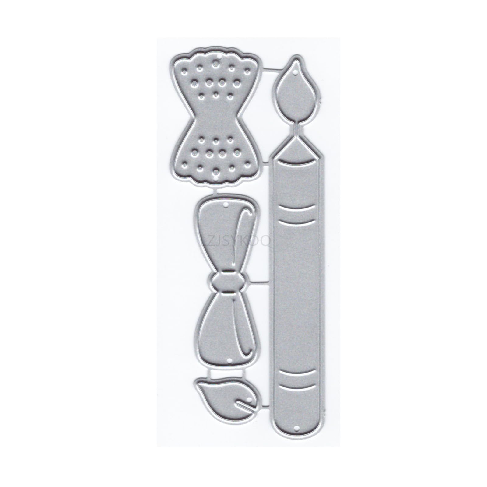 Candle Die Cuts for Card Making, Bow-Knot Metal Cutting Dies for Paper Scrapbooking, DIY Stencils for Album Party Wedding Festivals Decoration — image 1