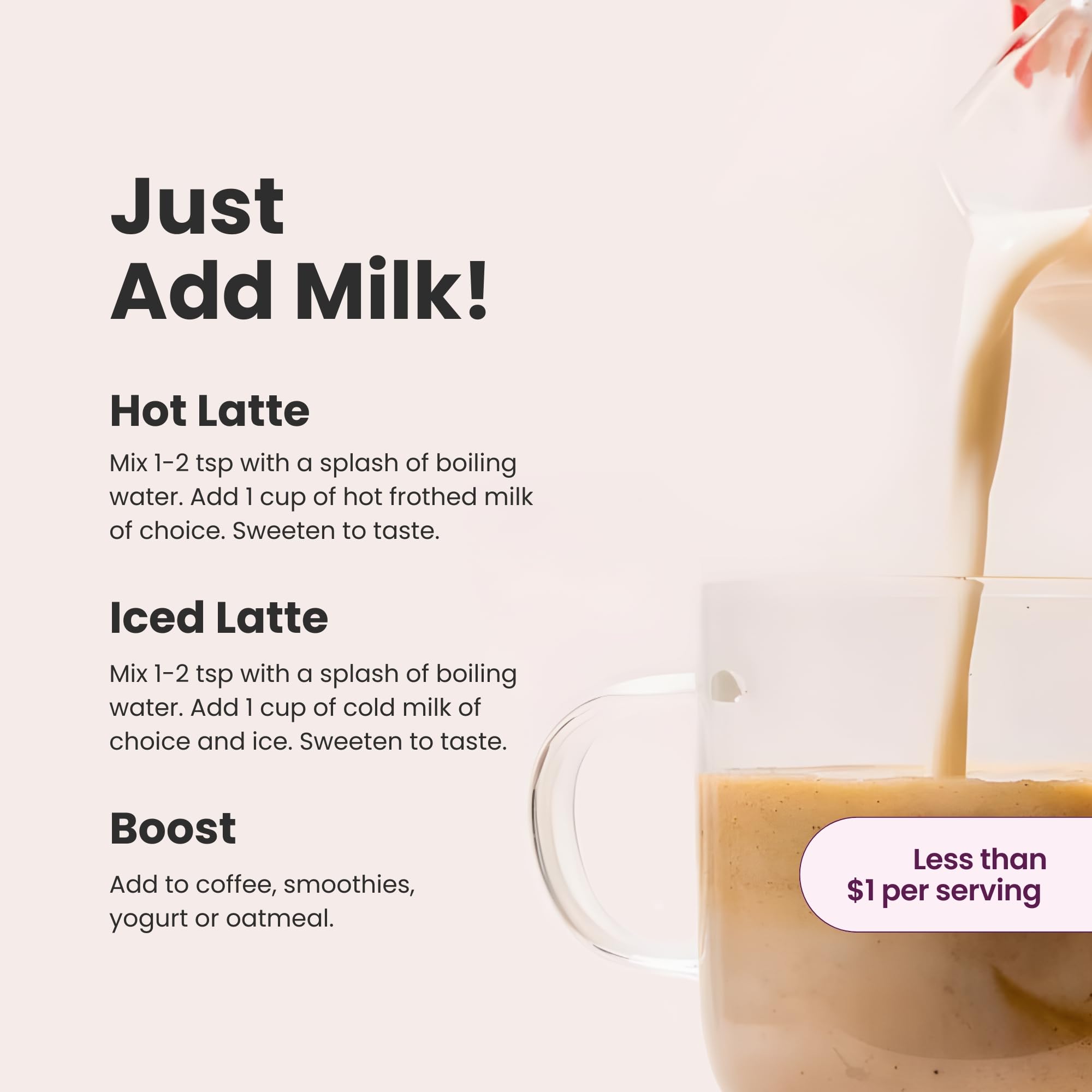 Blume Superfoods Latte - Salted Caramel - Dandelion Root and Maca Powder, Pink Himalayan Salt, Low-Sugar, Inflammation support, Organic, Vegan And Keto Friendly - 25 Servings