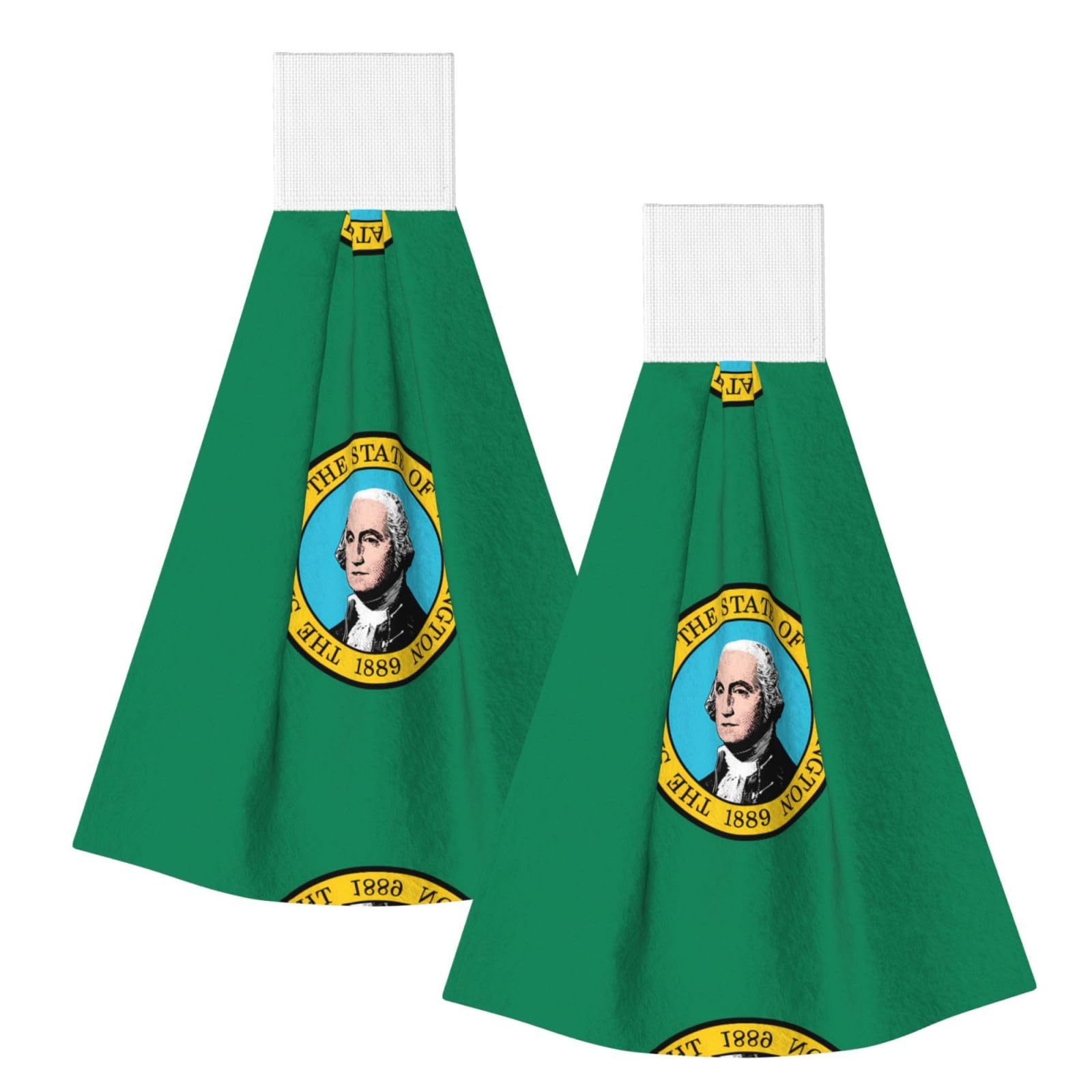 Washington Flag Highly Absorbent Dish Towels Soft Coral Fleece Wipe