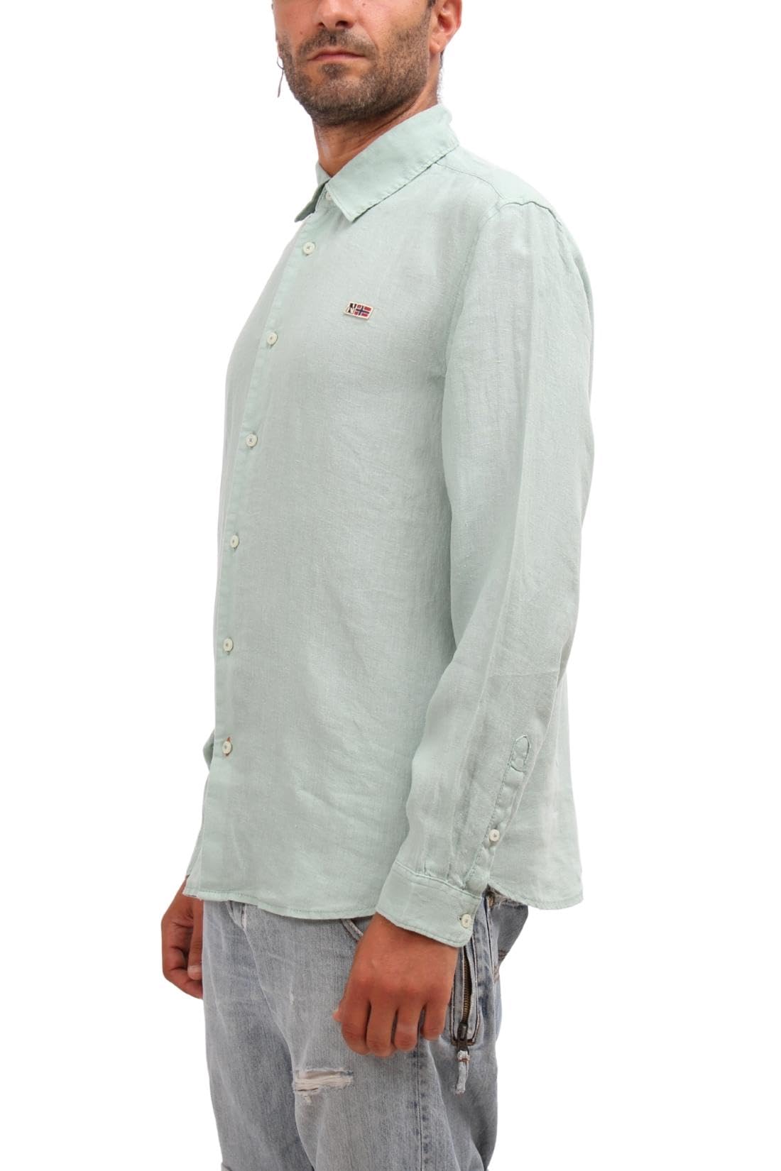 NAPAPIJRI - Camisa de lino Gilbert para hombre