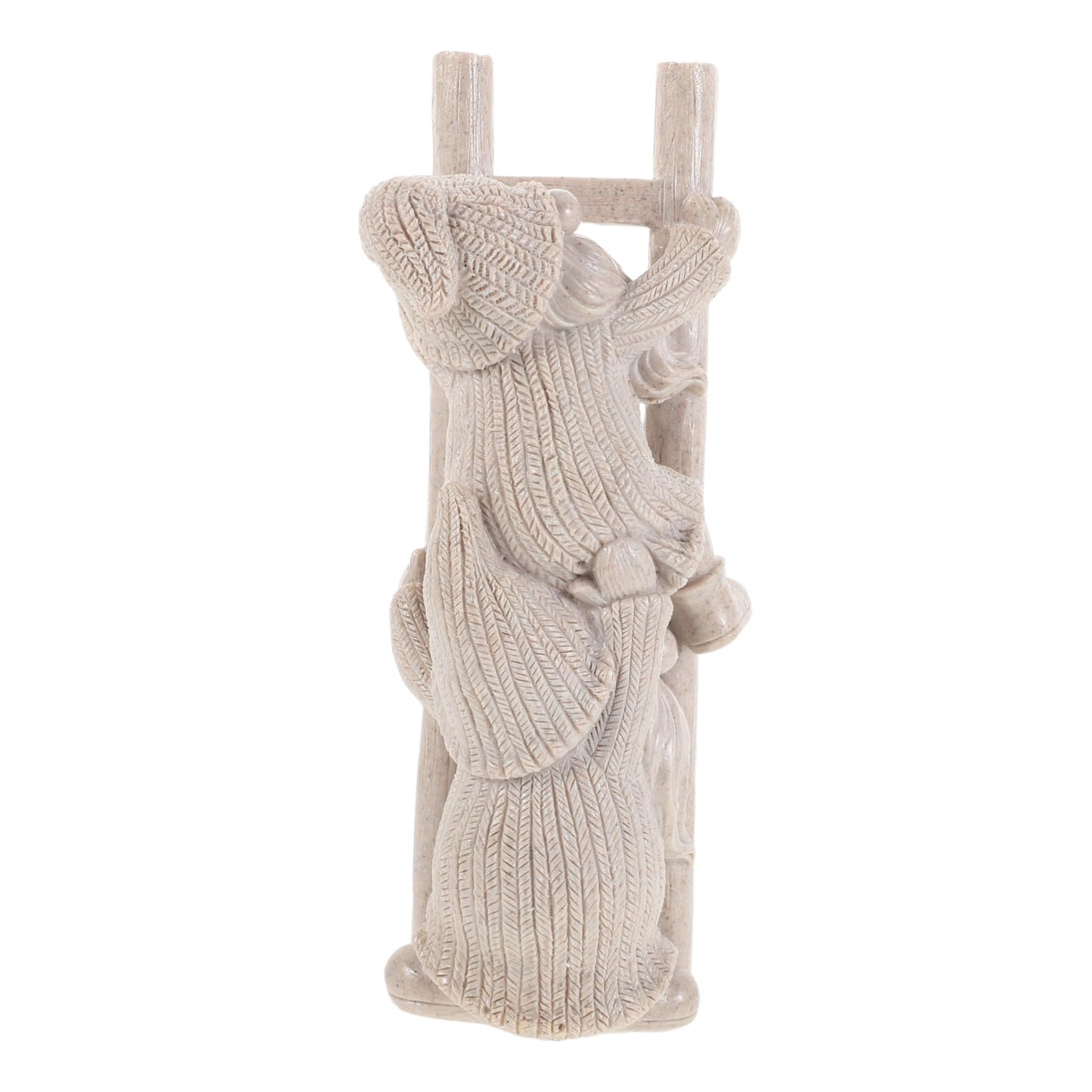 SOIMISS Sculpture Murale Homme Grimpant Figurine Résine Ornement De Poupée GNOME Statue De GNOME Grimpant pour Patio Statue Résine à Échelle De Jardin