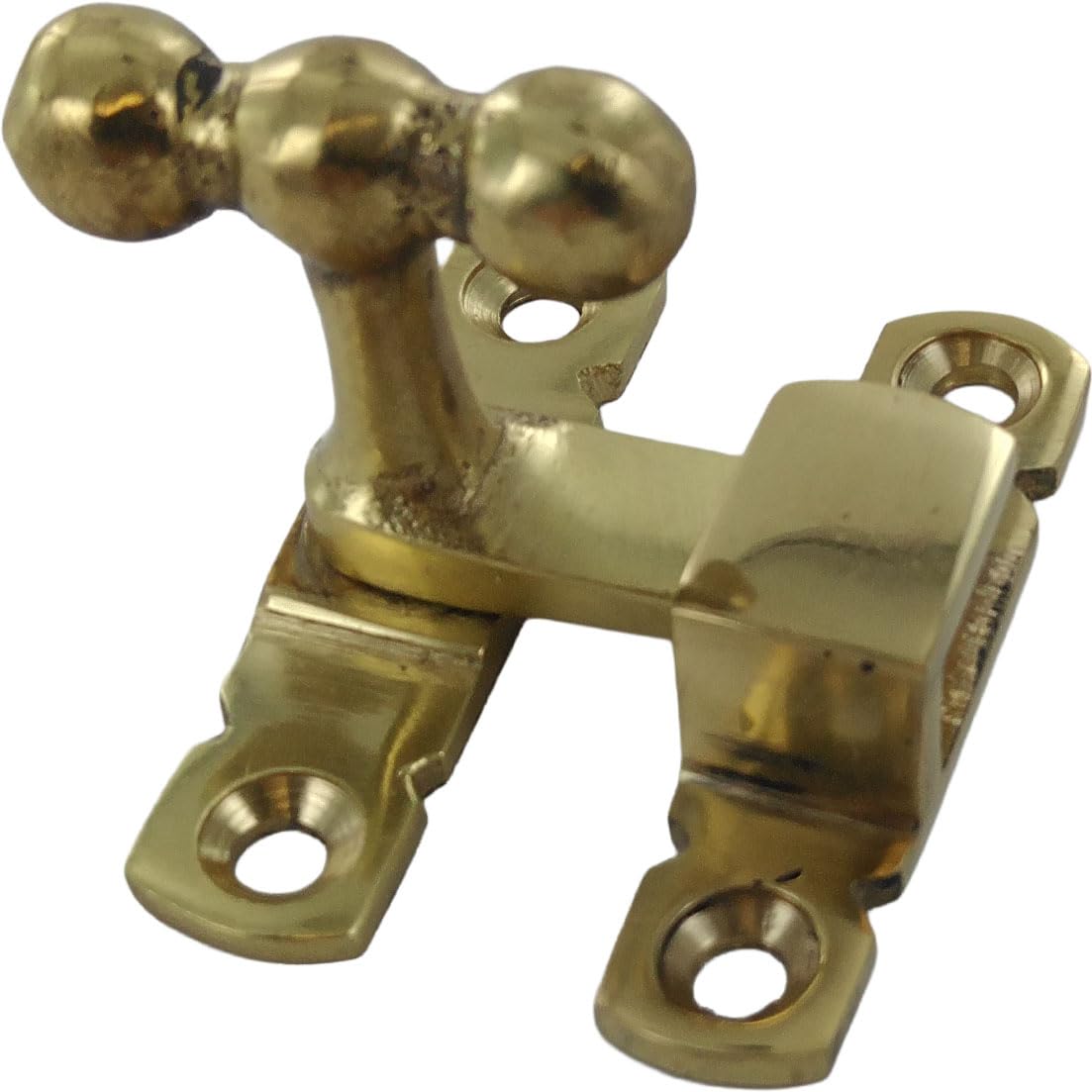 Merriway BH02587 Showcase Cupboard Cabinet Door Catch - Polished Brass