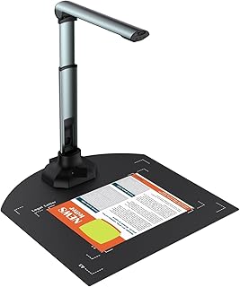 Document Scanner Portable Book Scanner With Extension Stand 12MP USB Document Camera, OCR Zoom For A3/A4 Size Laptop Web Conferencing Paint Tool