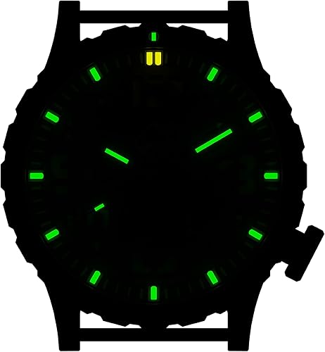 Vista 28 de HAZARD 4 Heavy Water Diver™ : Titanium Tritium Dive-Watch BlackTie Blanco