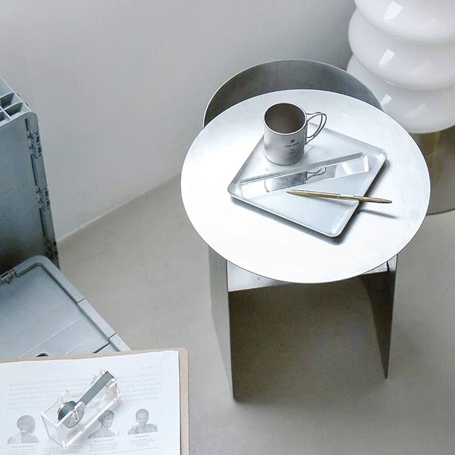 Amazon.com: ShAzan Side Table Stainless Steel Side Table, Magazine