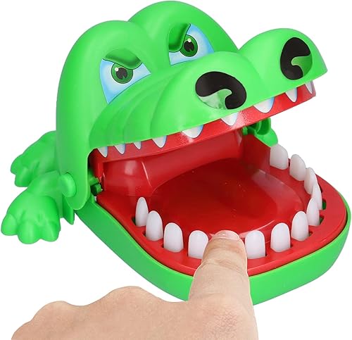 HERCHR Juego de juguetes de dientes de cocodrilo para niños, divertido juego de dientes de cocodrilo animal cocodrilo morder dedo cocodrilo juguete