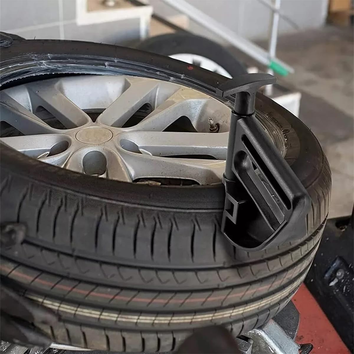 Bittwee 2 cambiadores de neumáticos de automóvil, herramienta central de caída de abrazadera de talón de neumático de vehículo, herramienta de palanca de cambio de llantas de automóvil, accesorios