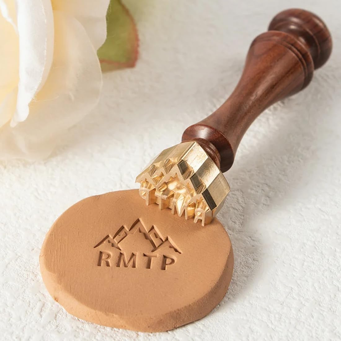 Tampon De Poterie Personnalisé Pour Argile – Tampon De Poterie Personnalisé Avec Votre Logo, Tampons à Lettres D'impression Créative, Outils En Argile Polymère, Cadeau Pour Potiers