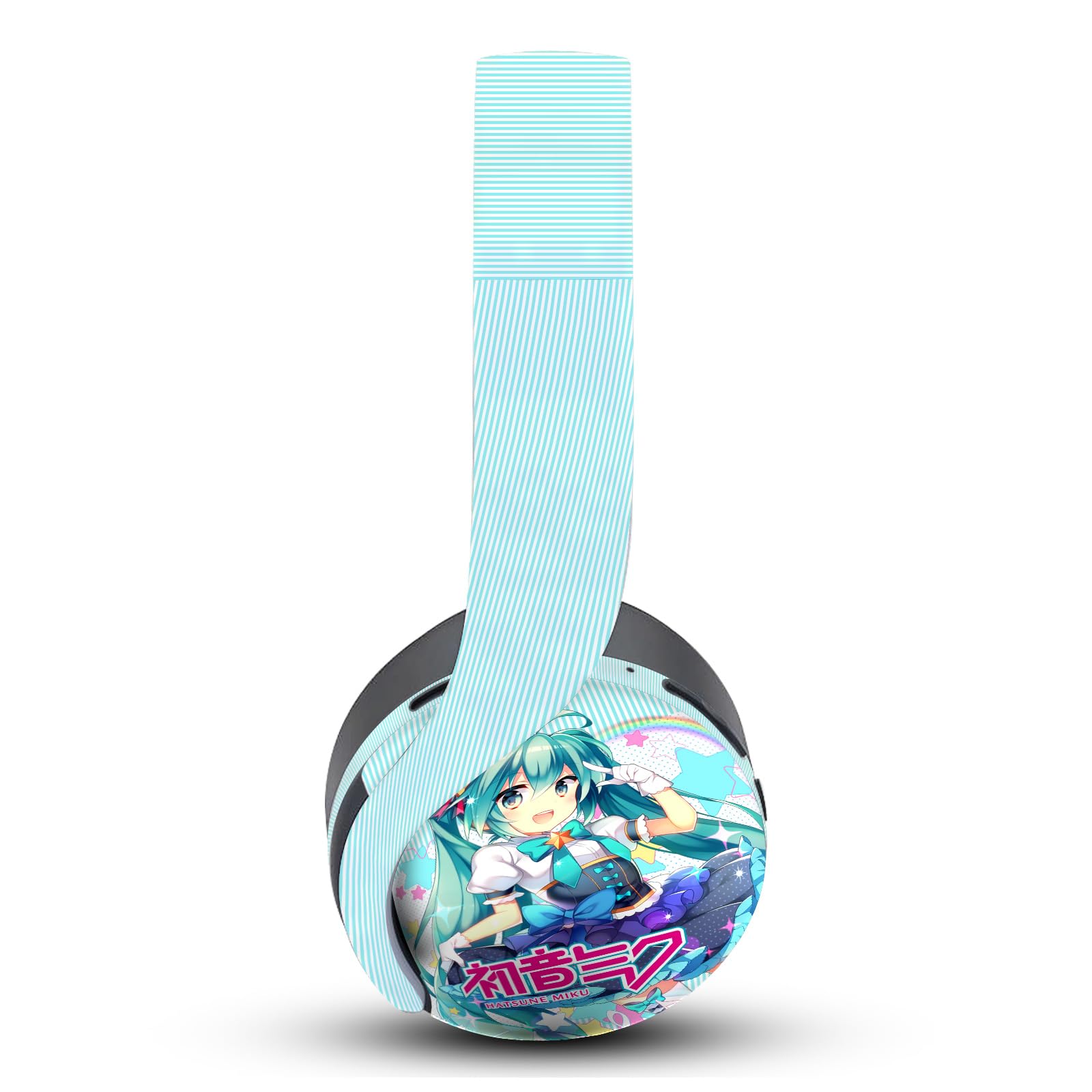 Head Case Designs Officially Licensed Hatsune Miku Stars and Rainbow Graphics Vinyl Sticker Skin Decal Cover Compatible with Sony PlayStation PS Pulse 3D Headset