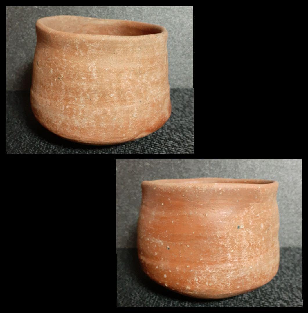 Amazon.co.jp: 真作保証！桃山茶陶 桃山時代 古備前 火襷 茶碗 岡田