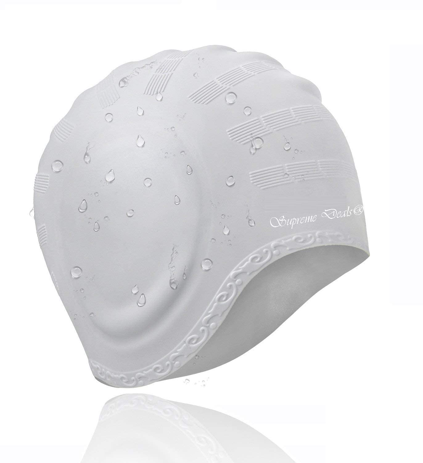 See full amazon price history chart for Umadiya® Latest Designed Long Hair Swim Cap,Waterproof Silicone Swimming Cap for Adult Woman and Men,Keeps Hair Clean with Ear Protector (Silver OR WHITE) Umadiya® Latest Designed Long Hair Swim Cap,Waterproof Silicone Swimming Cap for Adult Woman and Men,Keeps Hair Clean with Ear Protector (Silver OR WHITE) (B09WVMD9WP) Amazon Price History, Amazon Price Tracker