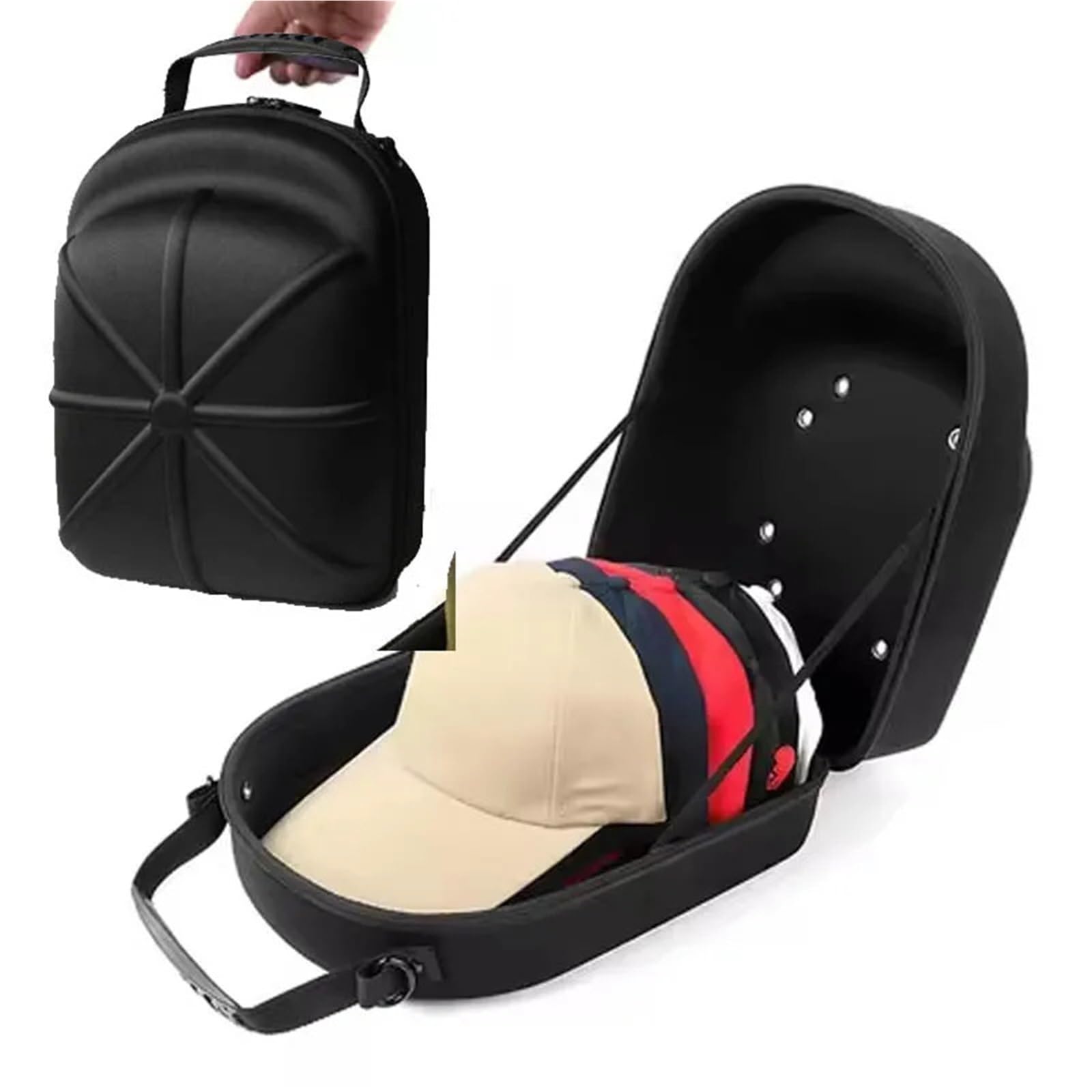 Custodia Rigida Per Berretto Custodia portatile for riporre i cappucci | Cappello a conchiglia rigida Cappello da viaggio for esterno Cappello protettivo Custodia