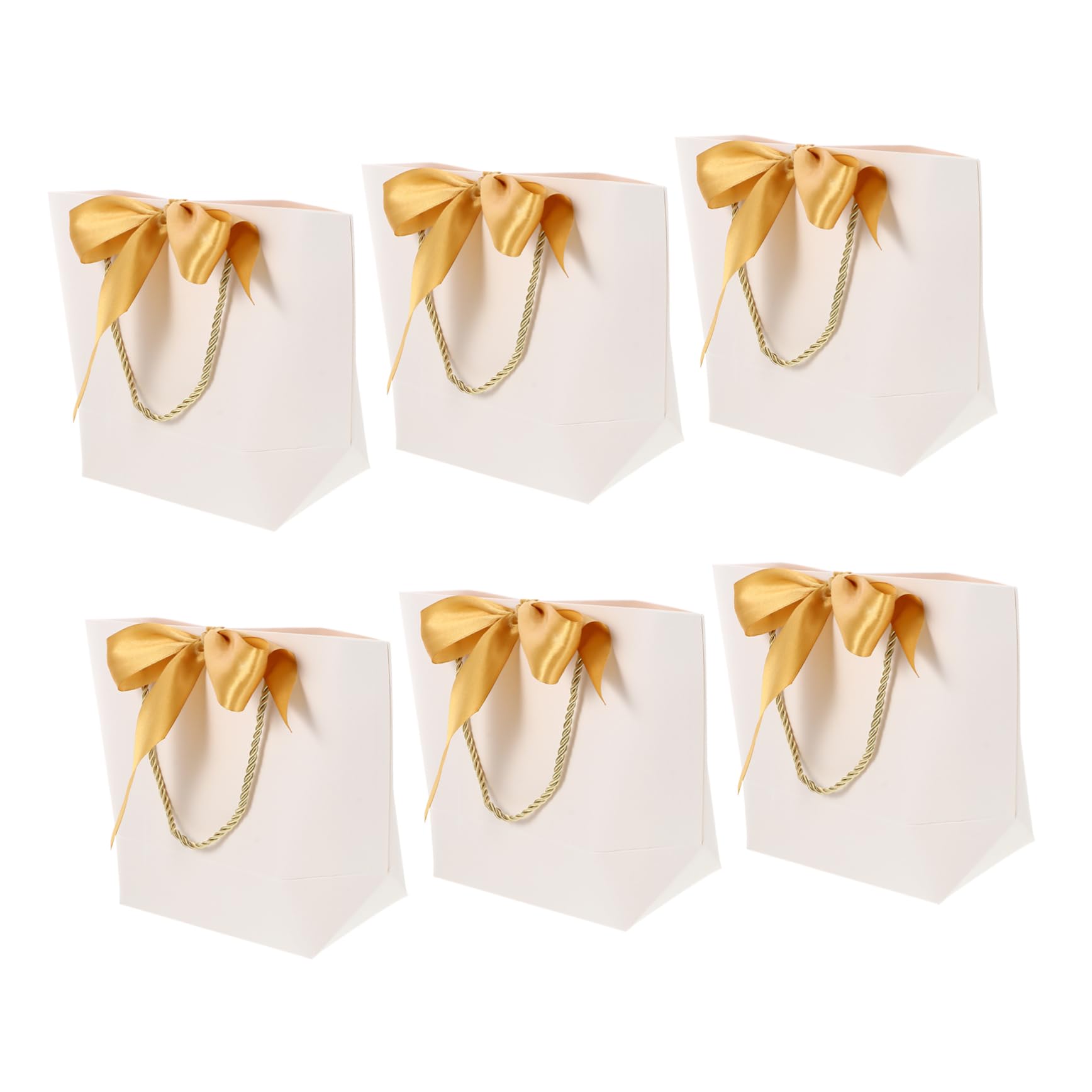 Ciieeo Paper Shopping Bag Set 6pcs Jumbo Tote Bags for Packaging for Travel and Storage