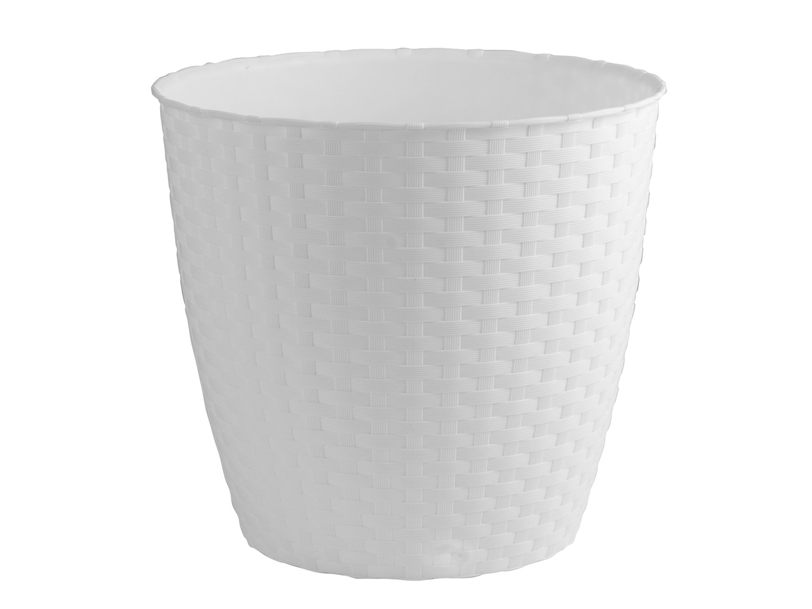 Stefanplast Portavaso Natural 24 Tortora - Rattan In Plastica - Dimensioni 24x24x22 Cm - Colore Grigio