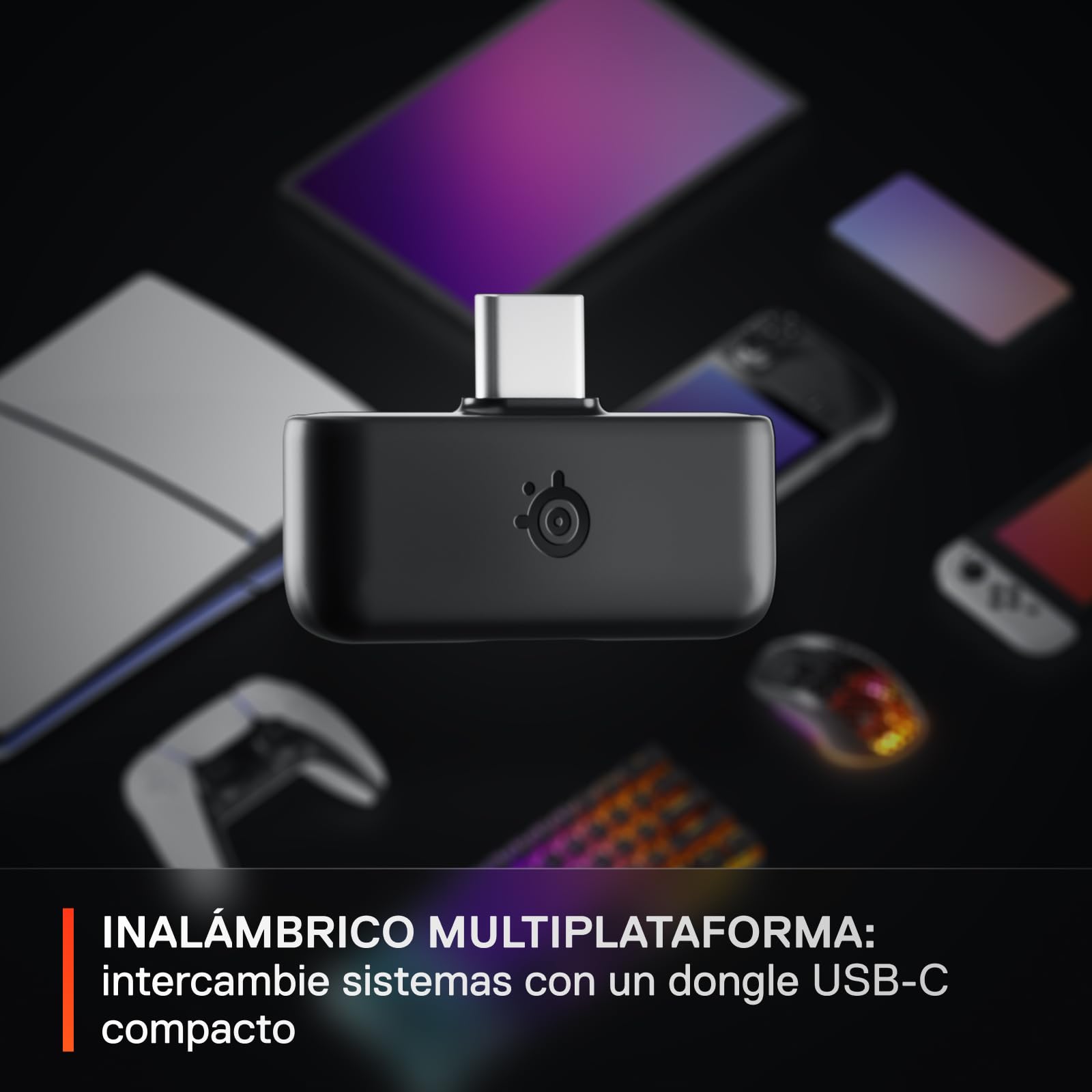 SteelSeries Arctis Nova 5 Cascos gaming inalámbricos PC, PS5, Switch 2, móvil - Controladores magnéticos de neodimio - Más de 100 preajustes de audio - Batería de 60h - 2,4 GHz o BT - Micro Gen2.X