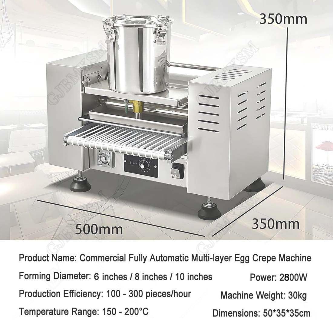 Macchina automatica della torta di crepe per la cottura professionale e la preparazione di dessert