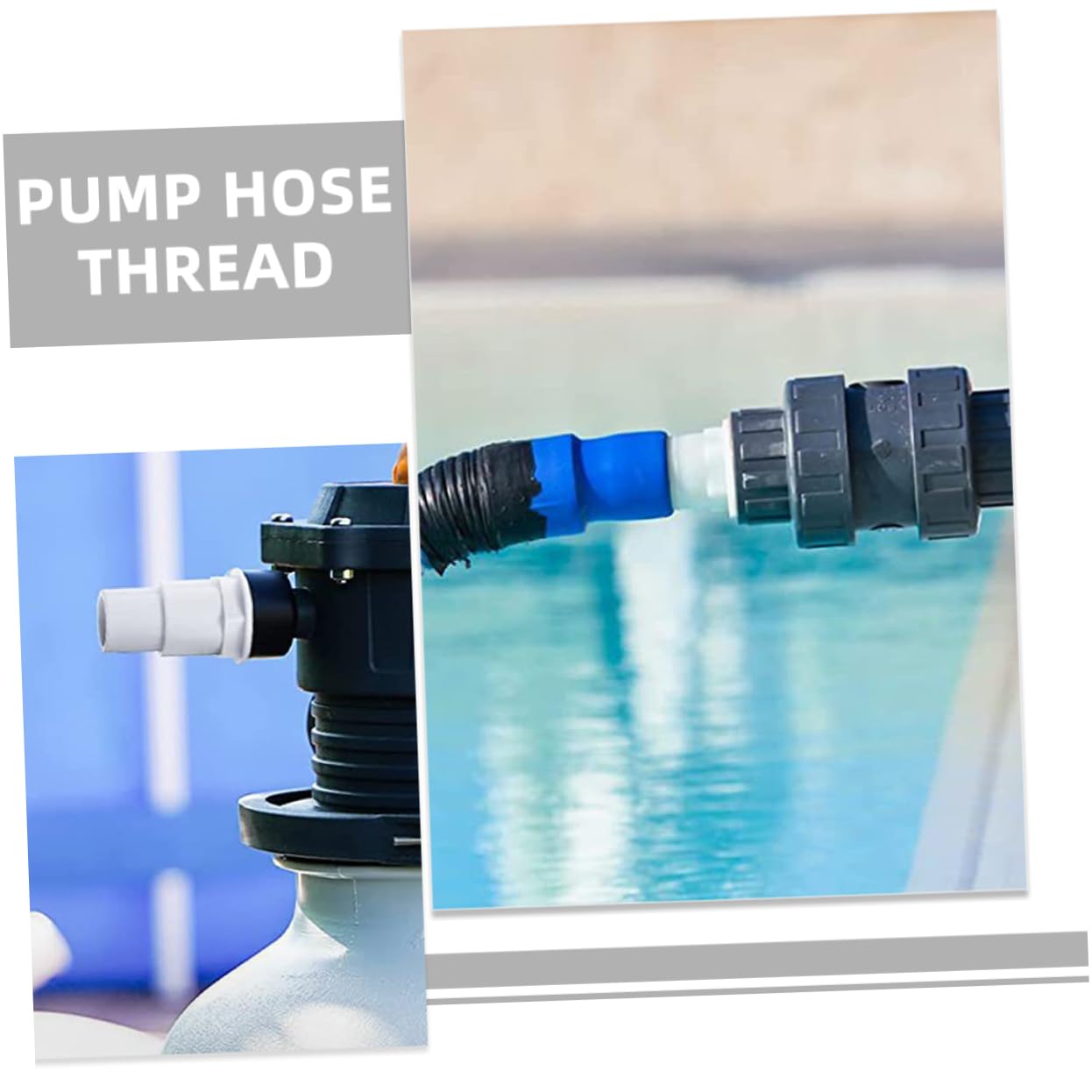 HANABASS 10piezas Adaptador De Manguera De Piscina Conector De Filtración Accesorios De Reemplazo para Bomba De Piscina Fabricado Resistente